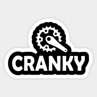 Cranky - cool biking Sticker